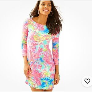 Lilly Pulitzer Sophie UPF 50 Multi Palm Beach Coral Print
Tunic Shirt Dress XS